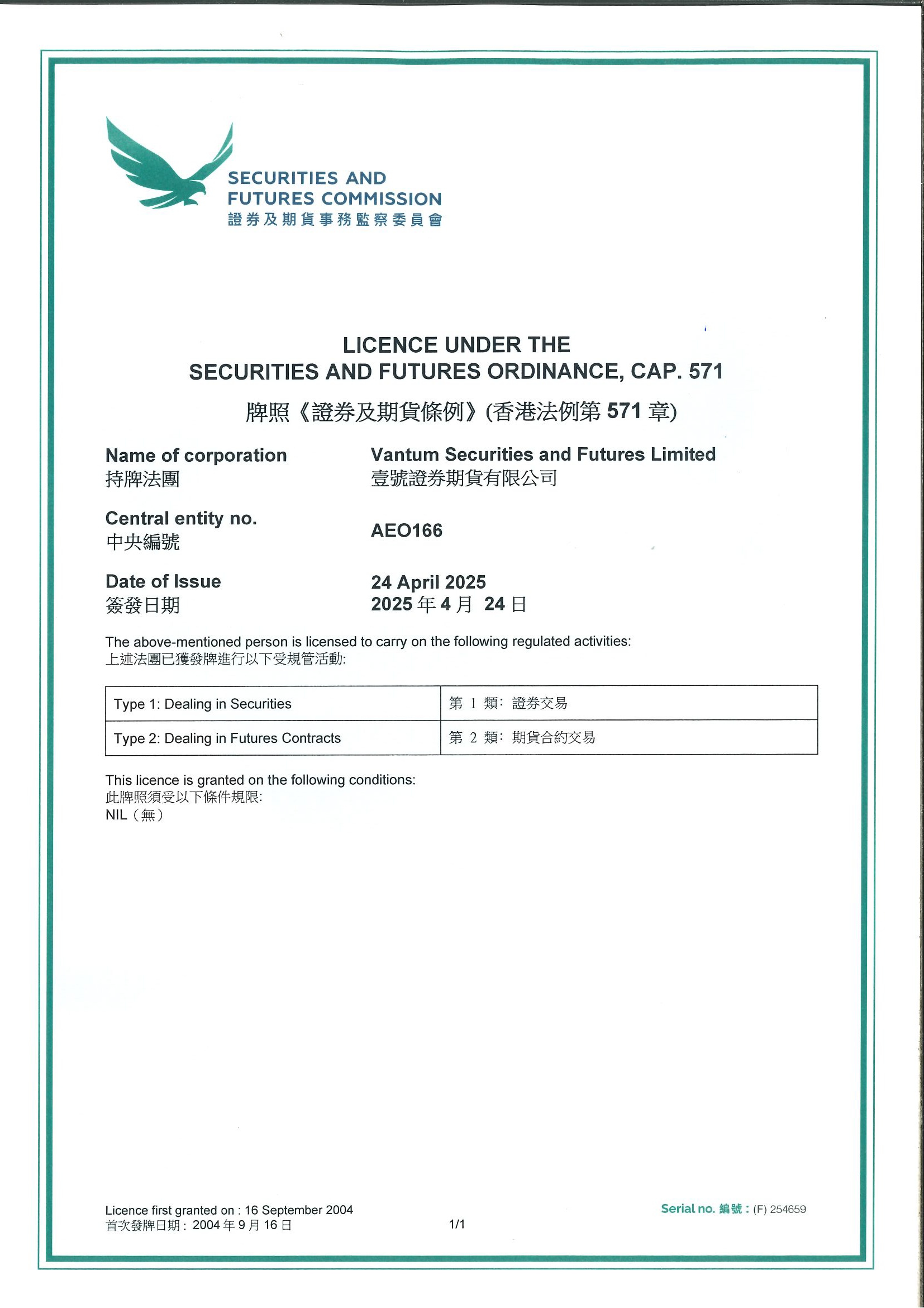 License document